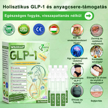 🌿𝑩𝒖𝒊𝒍𝒅𝑳𝒆𝒂𝒇® GLP-1 8 az 1-ben Fit & Vital Szájon át szedhető oldat – Napi egyszer, 7 nap alatt látható változás / Elhízás, szív- és érrendszeri egészség, cukorbetegség, alvási apnoe, bélrendszer egészsége, ízületi problémák és még sok más esetén
