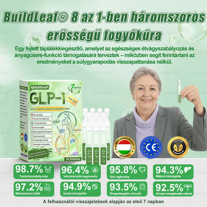 🌿𝑩𝒖𝒊𝒍𝒅𝑳𝒆𝒂𝒇® GLP-1 8 az 1-ben Fit & Vital Szájon át szedhető oldat – Napi egyszer, 7 nap alatt látható változás / Elhízás, szív- és érrendszeri egészség, cukorbetegség, alvási apnoe, bélrendszer egészsége, ízületi problémák és még sok más esetén